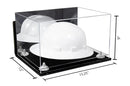 Acrylic Large Helmet - Large Safety Helmet Display Case - Mirror Wall Mounts (A082/V13)