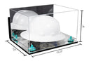 Acrylic Large Helmet - Large Safety Helmet Display Case - Mirror Wall Mounts (A082/V13)