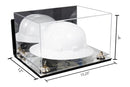 Acrylic Large Helmet - Large Safety Helmet Display Case - Mirror Wall Mounts (A082/V13)