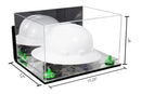 Acrylic Large Helmet - Large Safety Helmet Display Case - Mirror Wall Mounts (A082/V13)