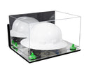 Acrylic Large Helmet - Large Safety Helmet Display Case - Mirror Wall Mounts (A082/V13)