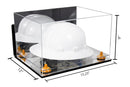 Acrylic Large Helmet - Large Safety Helmet Display Case - Mirror Wall Mounts (A082/V13)