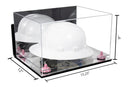 Acrylic Large Helmet - Large Safety Helmet Display Case - Mirror Wall Mounts (A082/V13)