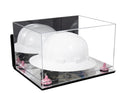 Acrylic Large Helmet - Large Safety Helmet Display Case - Mirror Wall Mounts (A082/V13)