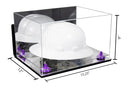 Acrylic Large Helmet - Large Safety Helmet Display Case - Mirror Wall Mounts (A082/V13)