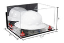 Acrylic Large Helmet - Large Safety Helmet Display Case - Mirror Wall Mounts (A082/V13)