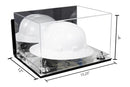 Acrylic Large Helmet - Large Safety Helmet Display Case - Mirror Wall Mounts (A082/V13)