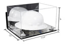 Acrylic Large Helmet - Large Safety Helmet Display Case - Mirror Wall Mounts (A082/V13)