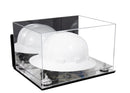 Acrylic Large Helmet - Large Safety Helmet Display Case - Mirror Wall Mounts (A082/V13)