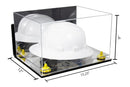 Acrylic Large Helmet - Large Safety Helmet Display Case - Mirror Wall Mounts (A082/V13)