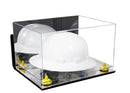 Acrylic Large Helmet - Large Safety Helmet Display Case - Mirror Wall Mounts (A082/V13)