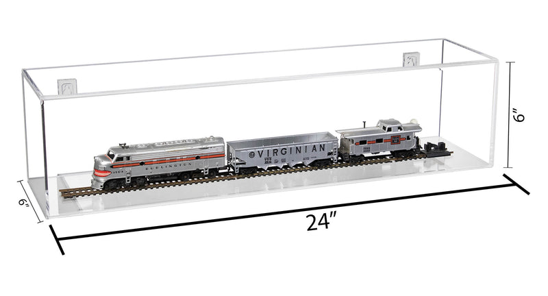 Versatile Acrylic Display Case with Slide Back and Size Options