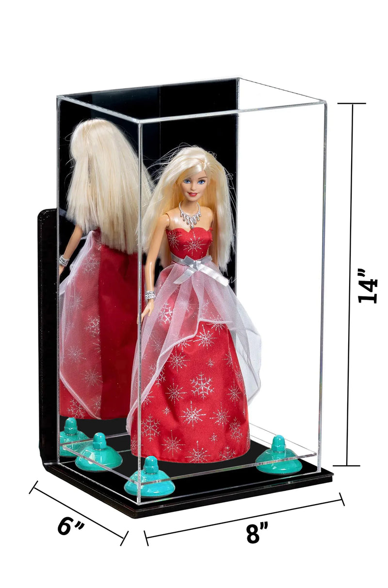 Versatile Acrylic Display Case 8 x 6 x 14 - Mirror Wall Mount (A092/V18)