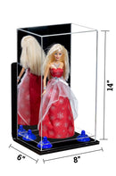 Versatile Acrylic Display Case 8 x 6 x 14 - Mirror Wall Mount (A092/V18)