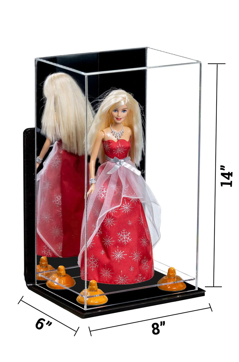 Versatile Acrylic Display Case 8 x 6 x 14 - Mirror Wall Mount (A092/V18)