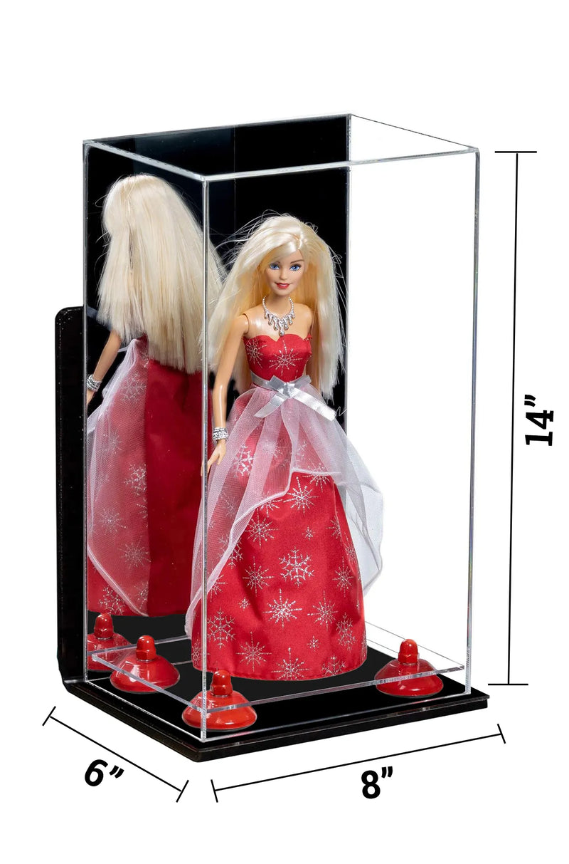 Versatile Acrylic Display Case 8 x 6 x 14 - Mirror Wall Mount (A092/V18)