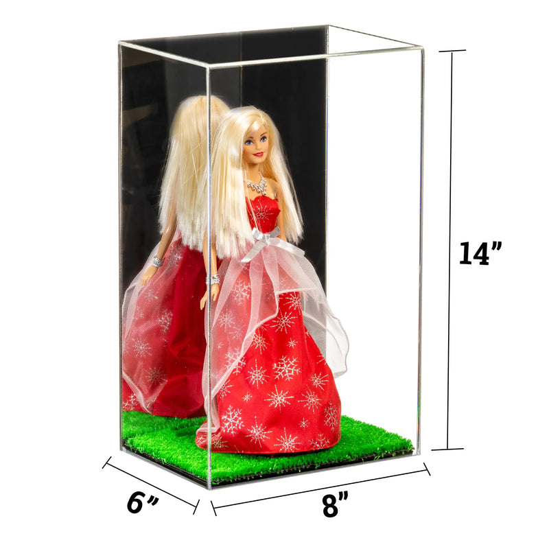 Versatile Acrylic Display Cases with Turf Base - All In One Product