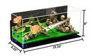 Acrylic Versatile Trucks, Trains and Rockets Display Case 19.25 x 8.25 x 8 - Mirror Wall Mounts (A103/V47)