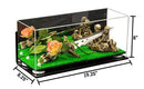 Acrylic Versatile Trucks, Trains and Rockets Display Case 19.25 x 8.25 x 8 - Mirror Wall Mounts (A103/V47)