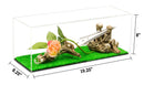 Versatile Acrylic Display Cases with Turf Base - All In One Product
