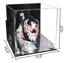 Versatile Display Case - Large Square Box with Risers, Mirror Case and Wall Mounts 15.5" x 15.5" x 15.5" (A118)