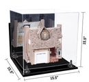 Versatile Display Case - Large Square Box with Risers, Mirror Case and Wall Mounts 15.5" x 15.5" x 15.5" (A118)
