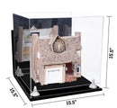 Versatile Display Case - Large Square Box with Risers, Mirror Case and Wall Mounts 15.5" x 15.5" x 15.5" (A118)