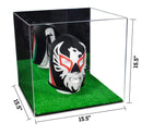 Versatile Display Case - Large Square Box with with Risers, Mirror Case and No Wall Mount - 15.5" x 15.5" x 15.5" (A118)