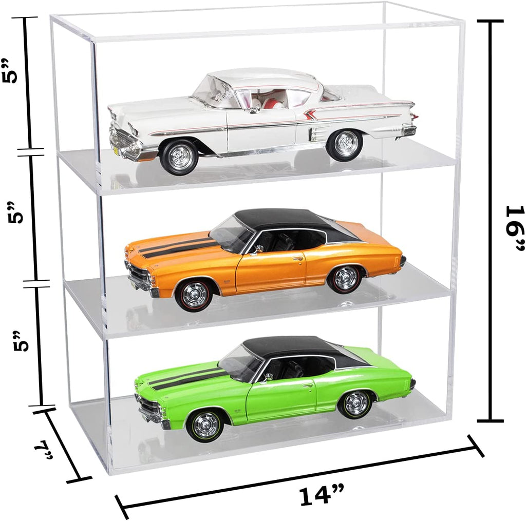 Clear Acrylic Diecast Model Car Display Case with Shelves – Better ...
