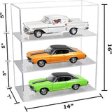 Clear Acrylic Diecast Model Car Display Case with Shelves