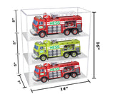 Clear Acrylic Versatile Display Case with 3 Shelves (A122)