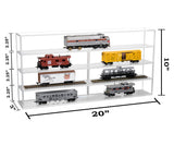 Clear Acrylic Model Train Display Case with 4 Shelves (A123)