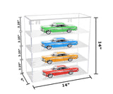 Clear Acrylic Versatile Display Case with Shelves