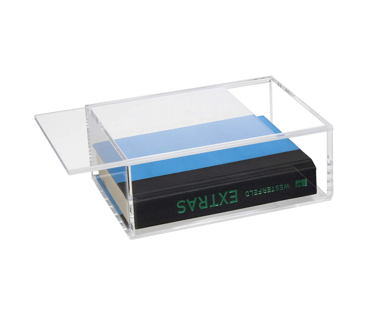 Acrylic Slide Back Book Display Cases | Better Display Cases 12.5 X 1.5 X 10 (A136) - Clear Back, Table Top Acrylic Slide Back Book Display Cases | Better Display Cases 12.5 X 1.5 X 10 (A136) - Clear Back, Table Top