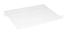 Transparent tabletop book riser stand with raised angled design