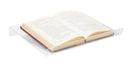 Clear acrylic book riser stand for tabletop book display