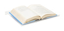 Transparent acrylic book display stand with angled support
