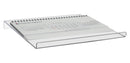 Clear acrylic book riser stand for use inside a book display case