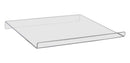 Transparent acrylic book display holder with sturdy angled support