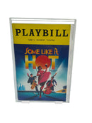 Playbill memorabilia showcased in acrylic display case