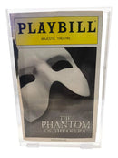 Clear acrylic Playbill display case with slide top