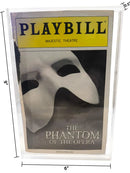 Playbill display case with removable sliding top