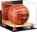 Acrylic Full Size Basketball Display Case - Mirror Wall Mounts (A001/B01)
