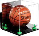 Acrylic Full Size Basketball Display Case - Mirror Wall Mounts (A001/B01)