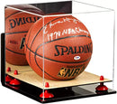 Acrylic Full Size Basketball Display Case - Mirror Wall Mounts (A001/B01)