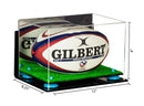 Acrylic Rugby Ball Display Case for sale on better display cases