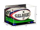 Acrylic Rugby Ball Display Case for sale on better display cases