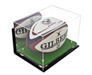 Acrylic Rugby Ball Display Case for sale on better display cases