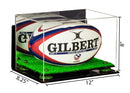 Acrylic Rugby Ball Display Case for sale on better display cases