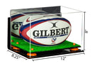 Acrylic Rugby Ball Display Case for sale on better display cases